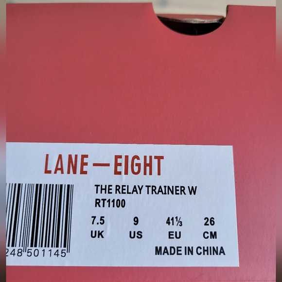 NIB Lane Eight Relay Trainer Women's US 9 Black - Picture 10 of 11